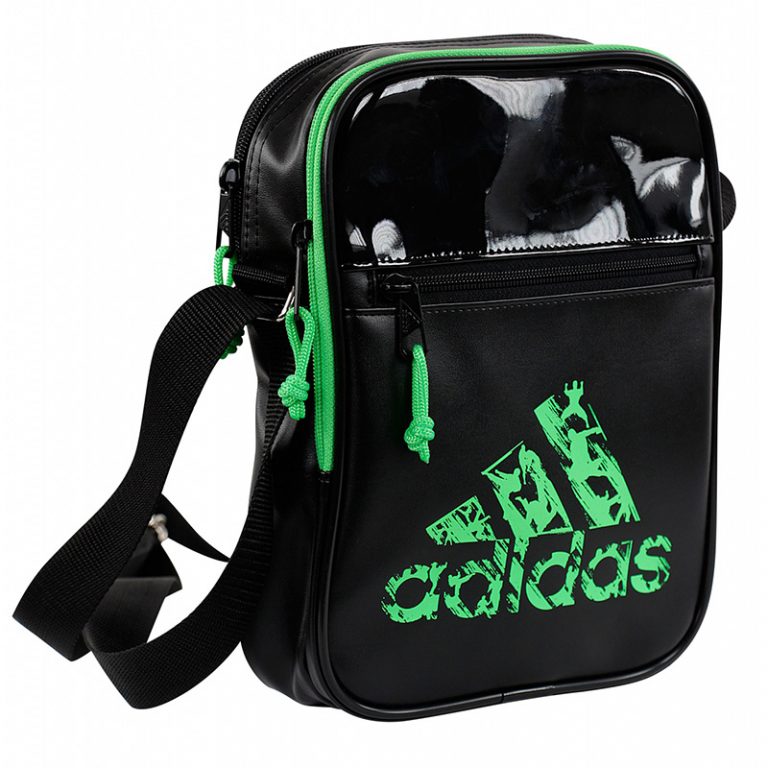 Adidas-Umhängetasche-schwarz-grün