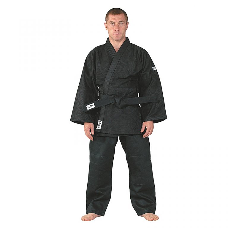 Kwon-Judo-Anzug-Training-schwarz,-Gr.-160---190-cm