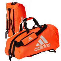 Adidas-2in1-Bag-Martial-Arts-red-Nylon,-Gr.-M-u.-L