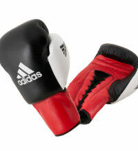 Adidas-Boxhandschuhe-Dynamic-Pro,-schwarz-rot-weiß,–ADIBC10,-14—20-oz