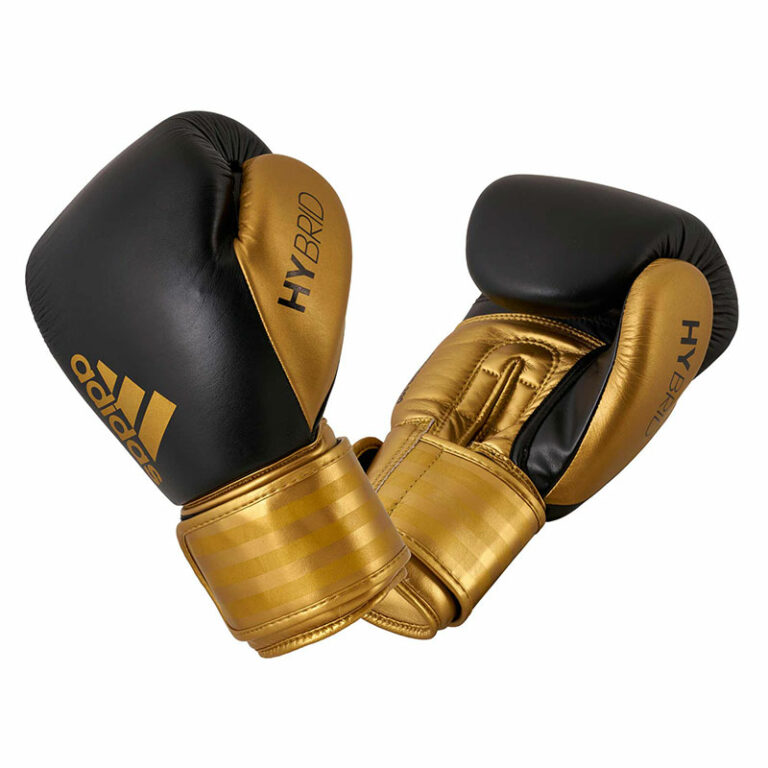 Adidas-Boxhandschuhe-Hybfrid-200,-schwarz-gold,-ADIH200,12--16-oz