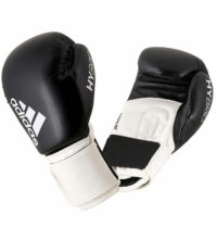 Adidas-Boxhandschuhe-Hybrid-100,-schwarz-weiß,-ADIH100,-8—12-oz