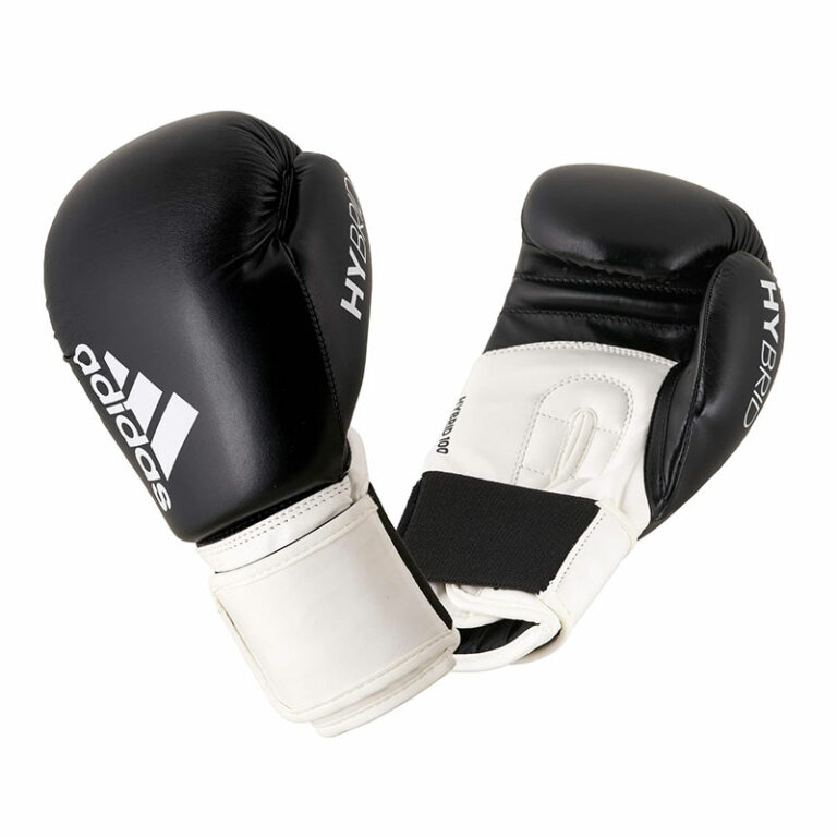 Adidas-Boxhandschuhe-Hybrid-100,-schwarz-weiß,-ADIH100,-8---12-oz