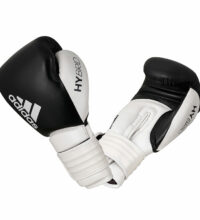 Adidas-Boxhandschuhe-Hybrid-300,-schwarz-weiß,-ADIH300,10—16-oz