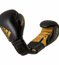 Adidas-Boxhandschuhe-Hybrid-50,-schwarz-gold,-ADIH50,-8—14oz