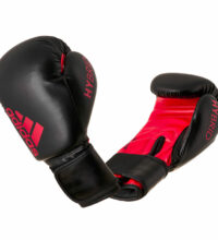Adidas-Boxhandschuhe-Hybrid-50,-schwarz-rot-ADIH50,-8—14-oz