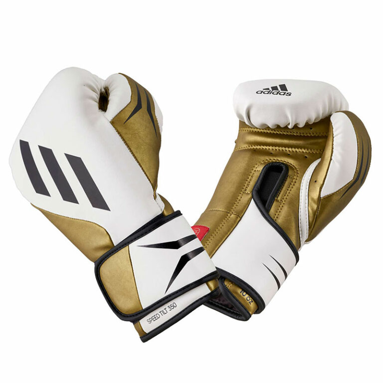 Adidas-Boxhandschuhe-SPEED-Tilt-350V-pro,-weiß-gold,-SPD350VTG,-10---18-oz
