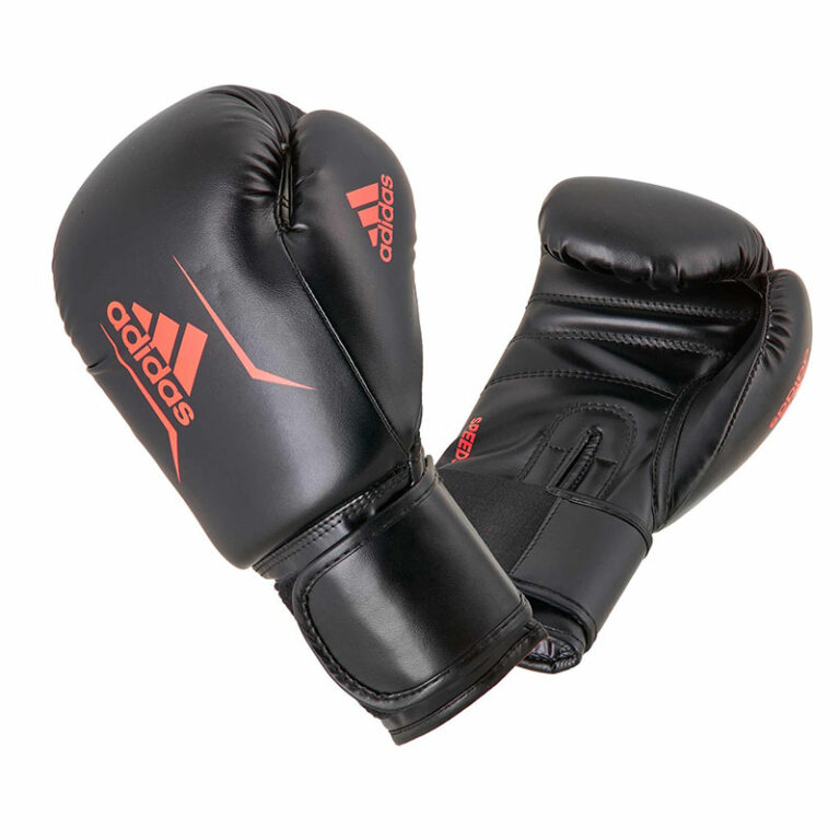 Adidas-Boxhandschuhe-Speed-50,-ADISBG50,-schwarz-rot,-4---14oz