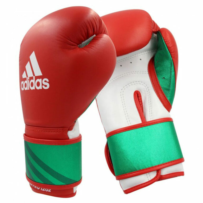 Adidas-Boxhandschuhe-Speed-Pro,-rot-grün,-ADISBG350,-12---18-oz