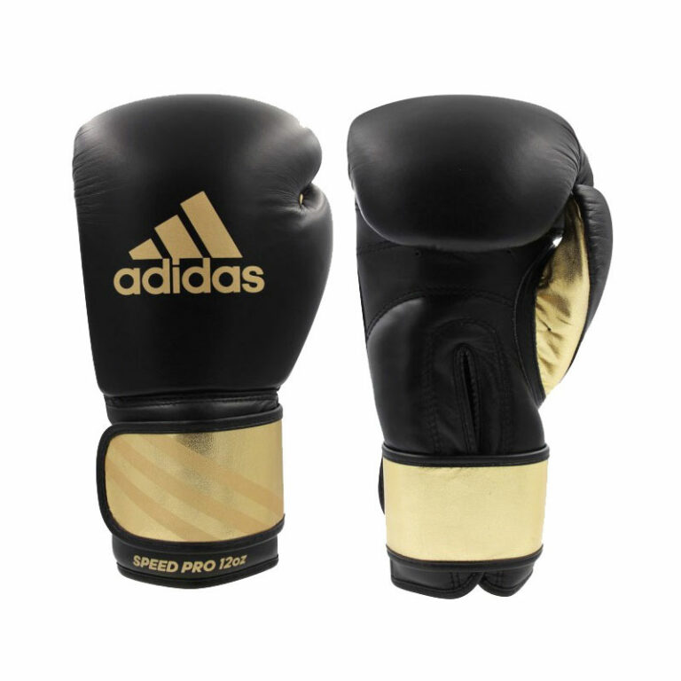 Adidas-Boxhandschuhe-Speed-Pro-schwarz-gold,-ADISBG350,-12--18-oz
