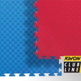 Kwon Club Line Steckmatte,<br>1 m x 1 m x 2,0 cm, rot/blau,<br>Angebots-Preis: 19,50 €  (regulär: 26,95 €)